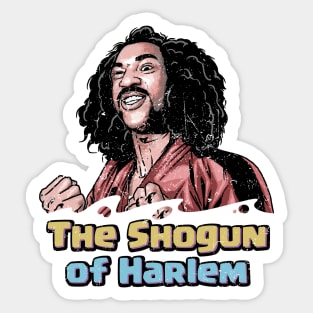 the shogun of harlem vintage crack plastisol Sticker